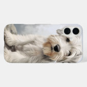 SCHATTIGEE WITTE SEALYHAM TERRIER PUPPYHOND Case-Mate iPhone CASE (Achterkant (horizontaal))