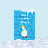 Schattigee witte sneeuwman