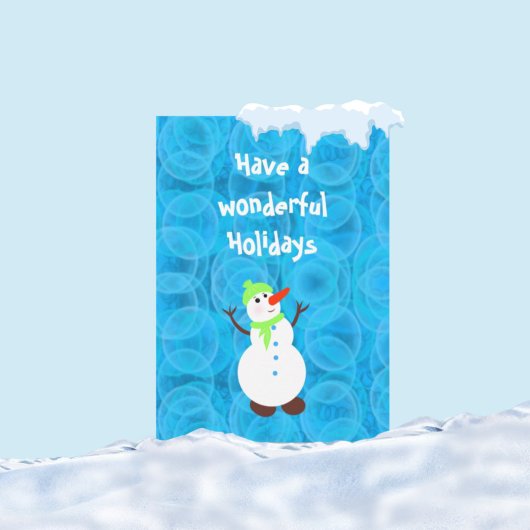 Schattigee witte sneeuwman