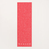 Schattigee witte spikkels monogram yogamat (Achterkant)