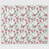 Schattigee witte venusvliegenval vast op je liefde cadeaupapier (Vlak)