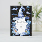 Schattigee Wizard Pet Baby shower Bedankkaart (Staand voorkant)