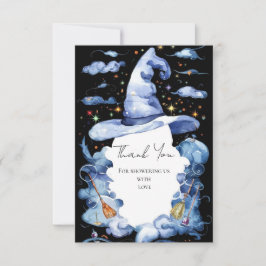 Schattigee Wizard Pet Baby shower Bedankkaart