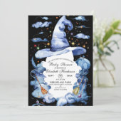 Schattigee Wizard Pet Baby shower Kaart (Staand voorkant)