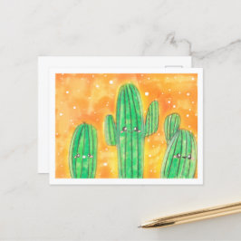 Schattigee woestijncactus briefkaart