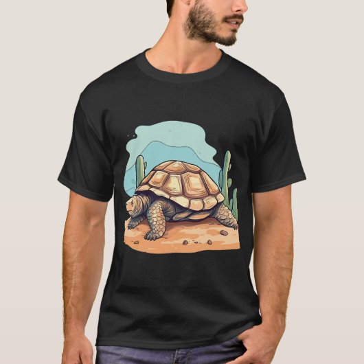 "Schattigee woestijnschildpad T-shirt (Voorkant)