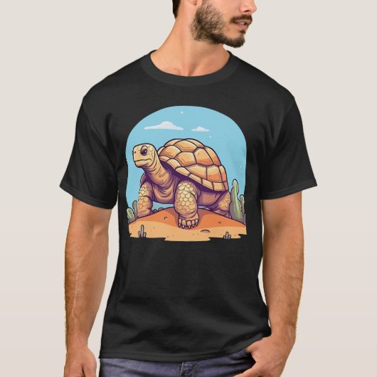 Schattigee woestijnschildpad t-shirt (Voorkant)