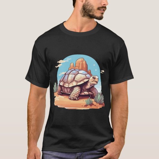 Schattigee woestijnschildpad t-shirt (Voorkant)