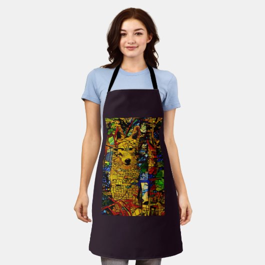 Schattigee wolf plezier schort (Gedragen)