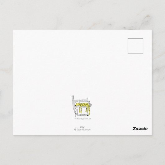 Schattigee wombat dank u briefkaart (Achterkant)