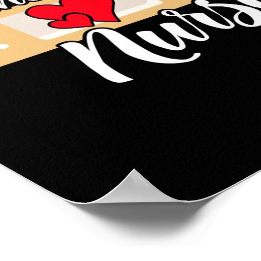 Schattigee Wondverzorging Verpleegkundige Hart Poster (Hoek)