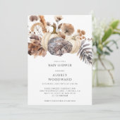 Schattigee Woodland Animal Pumpkins Herfst Kaart (Staand voorkant)