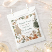 Schattigee Woodland Animals 1st Verjaardag Feest F Bedankzakje (Geknipt)