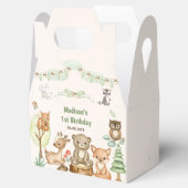 Schattigee Woodland Animals 1st Verjaardag Party F Bedankdoosjes (Geopend)