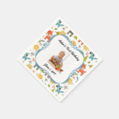 Schattigee Woodland Animals Custom Photo Party ser Servetten (Hoek)