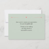 Schattigee Woodland Animals Geïllustreerd Evenemen Bedankkaart (Achterkant)