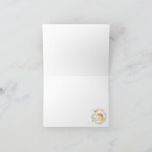 Schattigee Woodland Baby Herten Verjaardag Bedankt (Binnen)