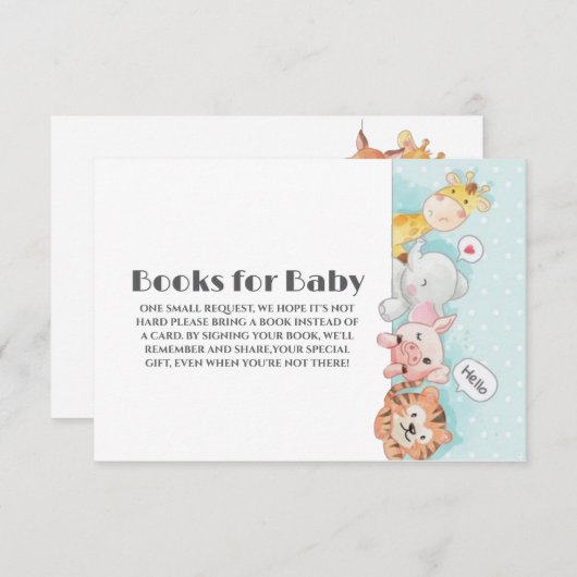 Schattigee Woodland Book Request Enclosure Kaart (Voorkant / Achterkant)