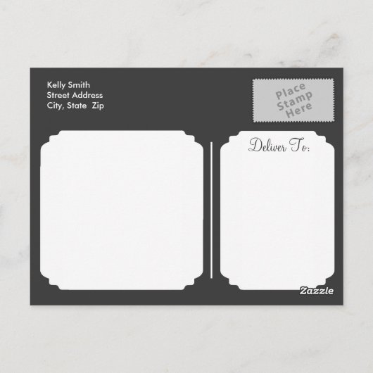 Schattigee Woodland Bunny Rabbit op Light Sage Gre Briefkaart (Achterkant)