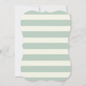 Schattigee Woodland Bunny Rabbit op Light Sage Gre Kaart (Achterkant)