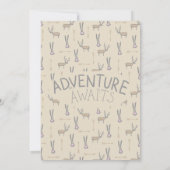 Schattigee Woodland Creatures Baby Sprinkle Invita Kaart (Achterkant)