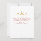 Schattigee Woodland Deer en Star Merry Christmas F Feestdagenkaart (Achterkant)