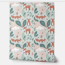 Schattigee Woodland Fox and Deer Forest Peel and S Behang