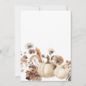 Schattigee Woodland Fox Pumpkins Herfst Kaart (Achterkant)