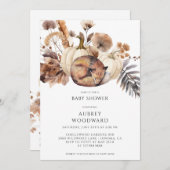 Schattigee Woodland Fox Pumpkins Herfst Kaart (Voorkant / Achterkant)