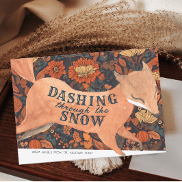 Schattigee Woodland Fox-Waterverf Kaart