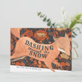 Schattigee Woodland Fox-Waterverf Kaart (Staand voorkant)