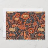 Schattigee Woodland Fox-Waterverf Kaart (Achterkant)