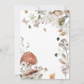 Schattigee Woodland Friends Wild Een 1e verjaardag Kaart (Achterkant)