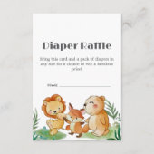 Schattigee Woodland Luier Raffle Request Enclosure Informatiekaartje (Voorkant)