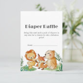 Schattigee Woodland Luier Raffle Request Enclosure Informatiekaartje (Staand voorkant)