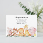 Schattigee Woodland Luier Raffle Request Enclosure Informatiekaartje (Staand voorkant)