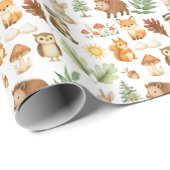 Schattigee Woodland Pattern Wrapping Paper Roll Cadeaupapier (Rol Hoek)