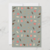 Schattigee Woodland Rabbit Baby shower Sprinkle Kaart (Achterkant)