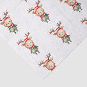 Schattigee Woodland Reindeer Christmas Elf Tissuepapier (Detail)