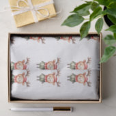 Schattigee Woodland Reindeer Christmas Elf Tissuepapier (Geschenk)