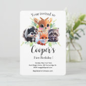 Schattigee Woodland vrienden vos stinkdier wasbeer (Staand voorkant)