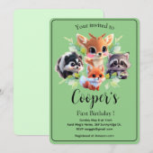 Schattigee Woodland vrienden vos stinkdier wasbeer (Voorkant / Achterkant)