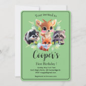 Schattigee Woodland vrienden vos stinkdier wasbeer (Voorkant)