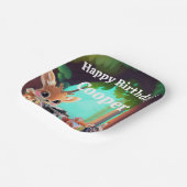 Schattigee Woodland vrienden vos stinkdier wasbeer Papieren Bordje (Gebogen)