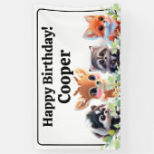 Schattigee Woodland vrienden vos stinkdier wasbeer Spandoek (Verticaal)