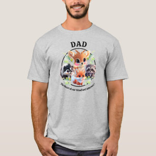 Schattigee Woodland vrienden vos stinkdier wasbeer T-shirt