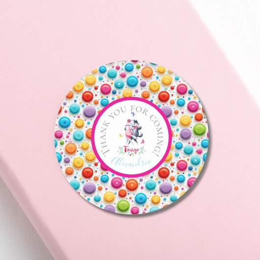 Schattigee Woodland Wolves Ballroom Dansen de Tang Ronde Sticker