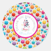 Schattigee Woodland Wolves Ballroom Dansen de Tang Ronde Sticker (Voorkant)