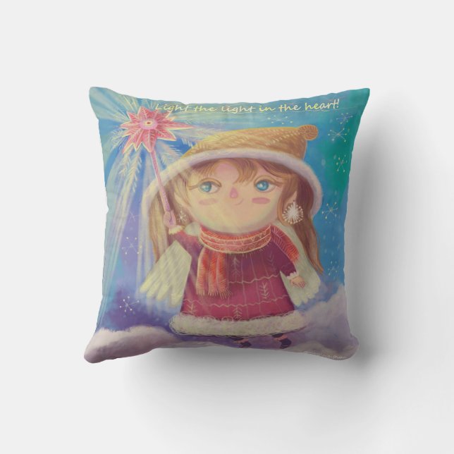 Schattigee Xmas angel Kussen (Achterkant)