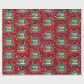 Schattigee Xmas Gingerbread House Ugly Christmas S Cadeaupapier (Vlak)